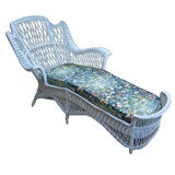 Bar Harbor Wicker Chaise Longue