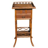 Vintage BAMBOO LIFT TOP SEWING STAND