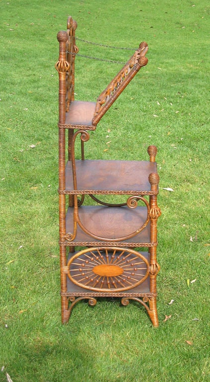 American Victorian Wicker Music Stand