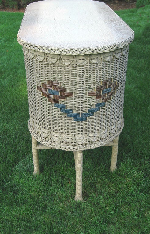 Art Deco Wicker Table