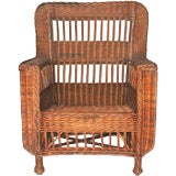 Antique MISSION WICKER CHAIR