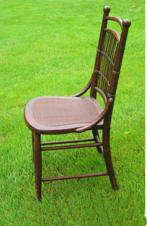 20th Century MATCHING PAIR WICKER SIDE CHAIRS
