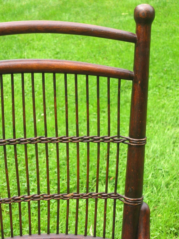 Reed MATCHING PAIR WICKER SIDE CHAIRS