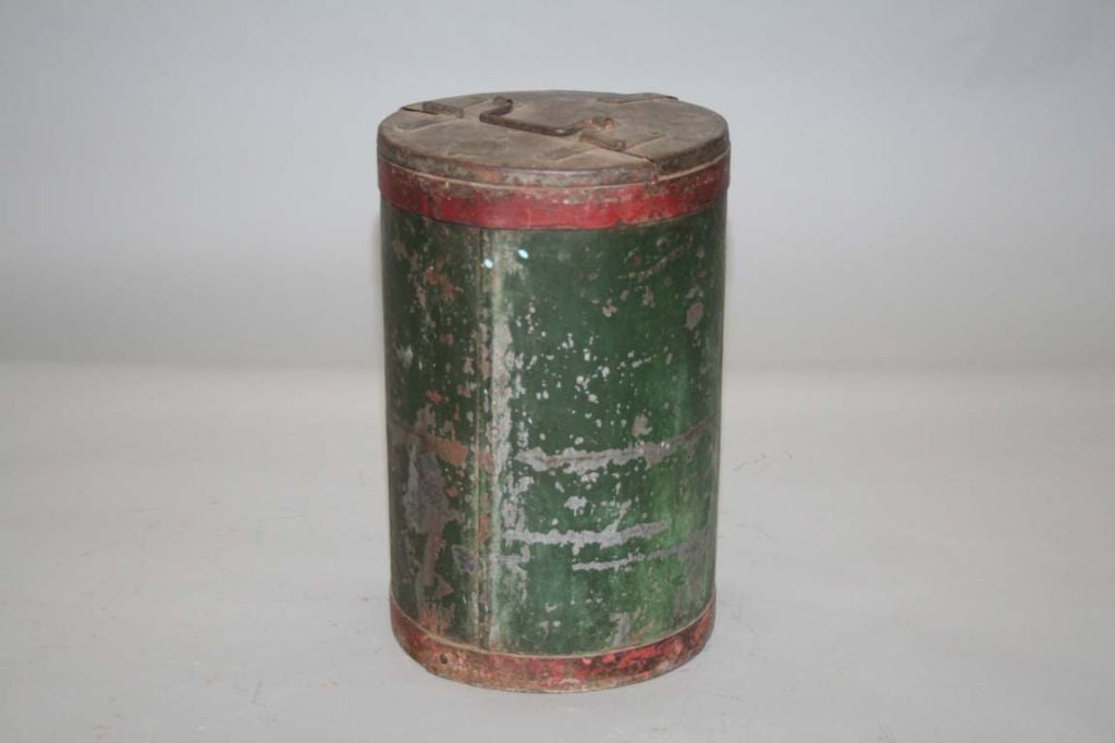 Vintage Grain Container from India In Good Condition In Sheffield, MA
