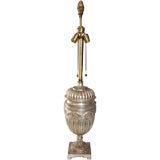 Silver & Gold Gilt Italian Lamp
