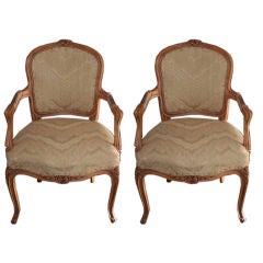 Antique Pair of Louis XV Fauteuil