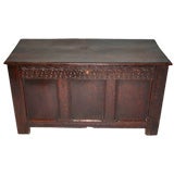17th/18th C. Jacobean Style Carved Oak Coffer