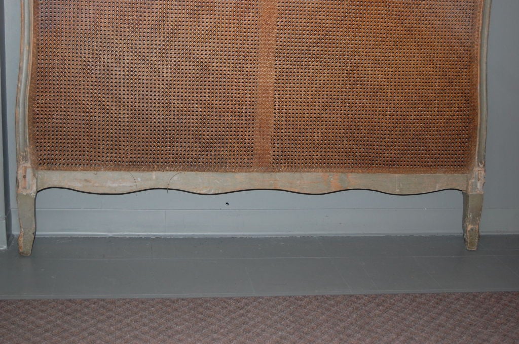 Louis XV Style Queen Size Caned Headboard