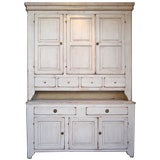Antique Stepback Cupboard in Two Parts