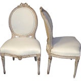 Pair of Gustavian Style Side Chairs