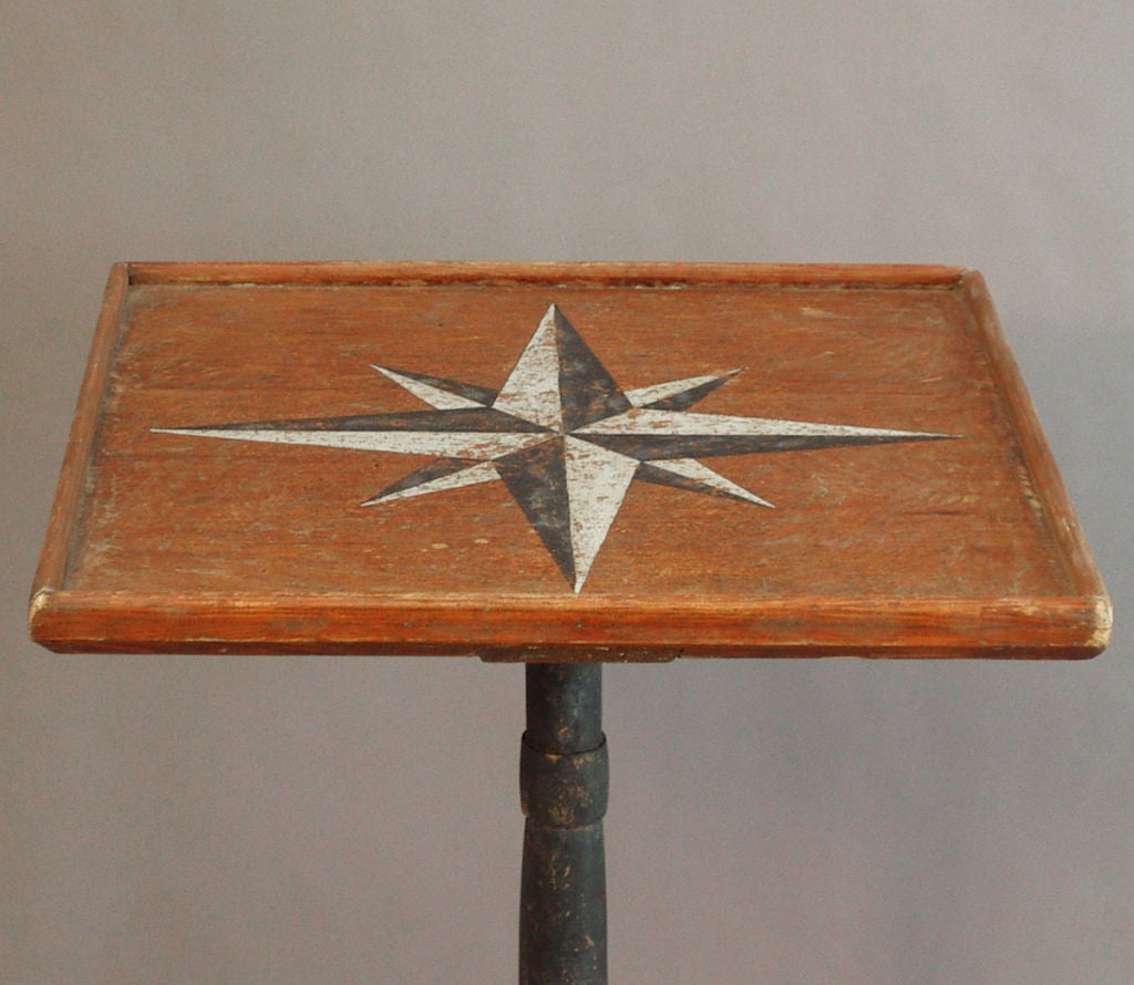 Paint Decorated Candle Stand