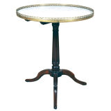 A Fine Louis XVI Brass Mounted Mahogany Tilt Top Gueridon