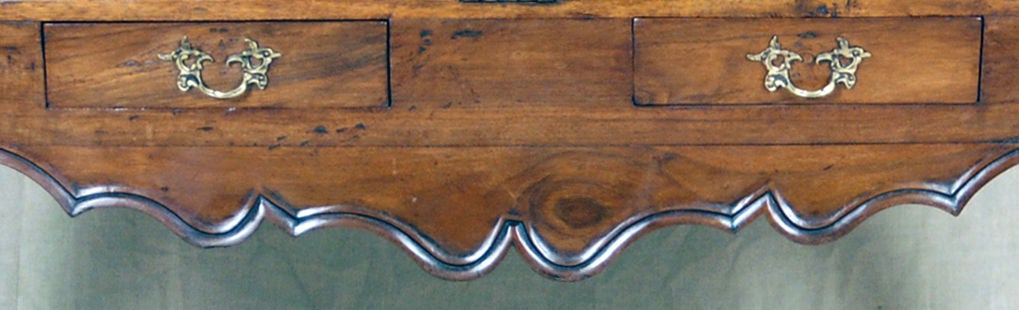 A Rare Louis XV Walnut & Parquetry Slant Front Desk 2