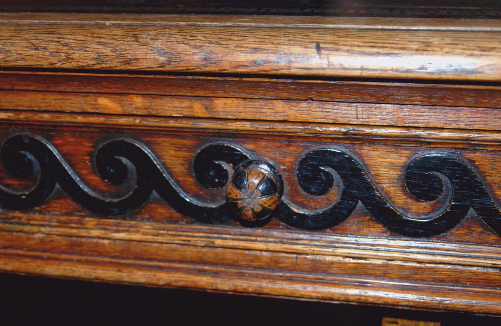 18th Century and Earlier A Rare & Unusual George III Pollard Oak Pedestal Partners Desk