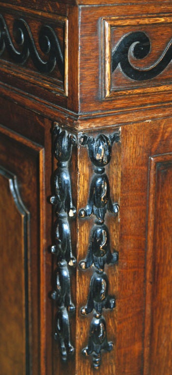 English A Rare & Unusual George III Pollard Oak Pedestal Partners Desk