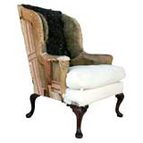 Antique A Queen Anne Mahogany Wing Chair