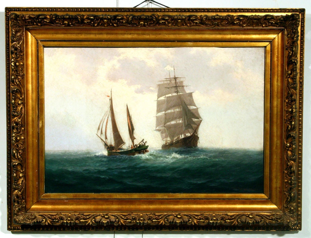 “Ships at Sea” by Theodore Victor Carl Valenkamph