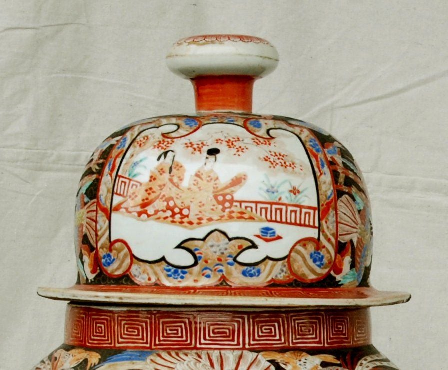 A Pair of Large Porcelain Vases, Katani Period, 2