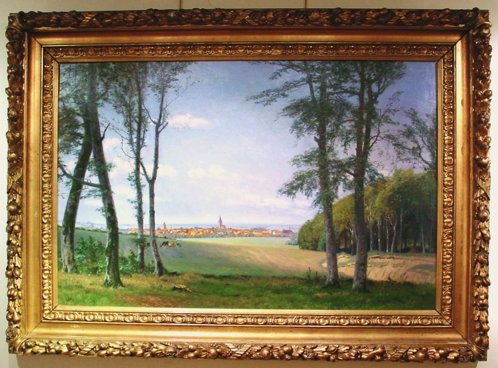Oil on canvas 

Signed and dated 1888 

32 by 48 in. 

w/frame 44 by 60 in. 

Niss won the gold medal at the Universal Exhibition in Paris in 1882 and again silver medals in 1889 and 1900. He also exhibited at the Paris Salon, The National