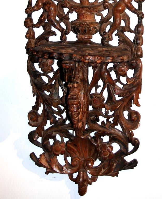 An Unusual Continental Carved Wall Bracket For Sale 1