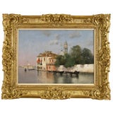 Antique “View of the Grand Canal” by Warren W. Sheppard