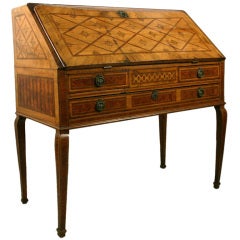 A Fine Italian Neoclassical Marquetry Desk