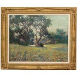 Antique “Impressionist Landscape” by George Loftus Noyes