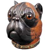 Antique English Bulldog Inkwell