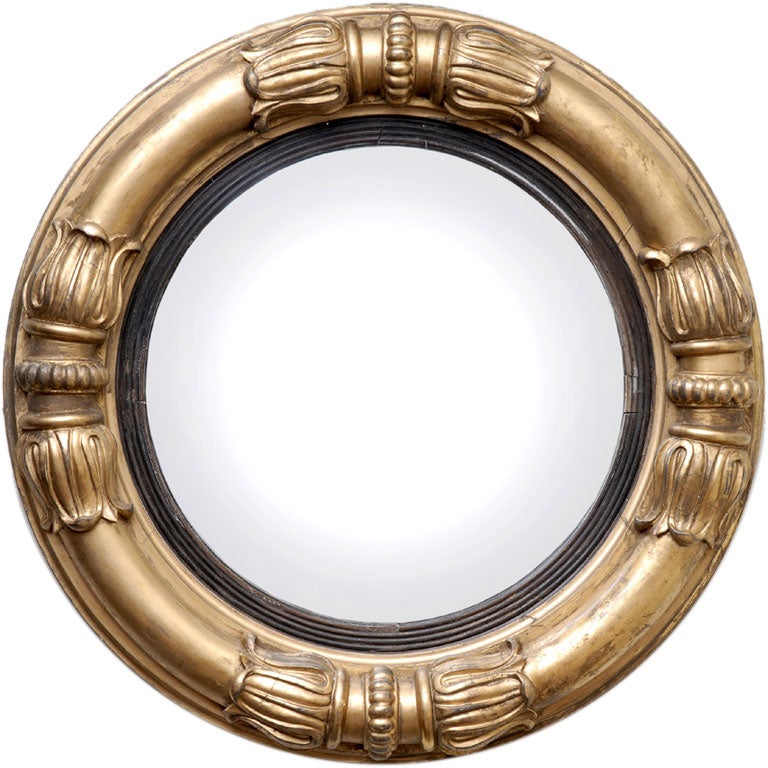 English William IV Convex Mirror For Sale