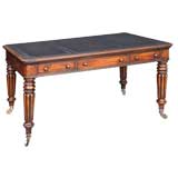 English Victorian Mahogany Writing Table