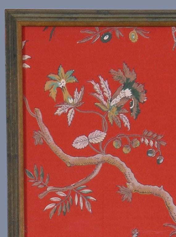 framed chinoiserie wallpaper panels