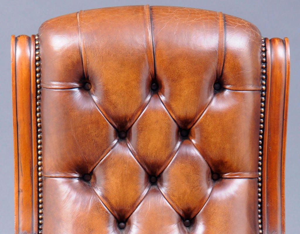 English Victorian Library Armchair 2