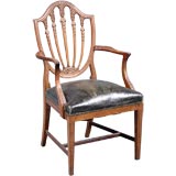 Anglo-Indian Teak Armchair