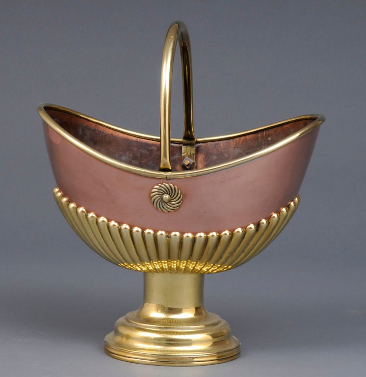 English Copper & Brass Coal Scuttle