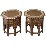 Antique Pair of Moorish-Style Side Tables