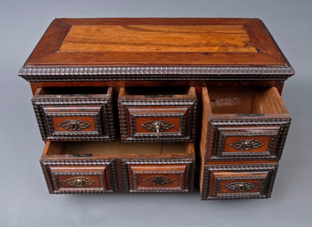 18th Century Miniature Portuguese Chest For Sale