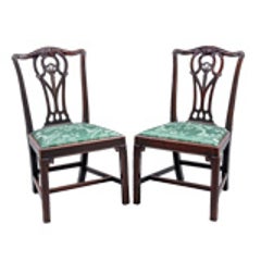 English Pair of Chippendale Side Chairs 3