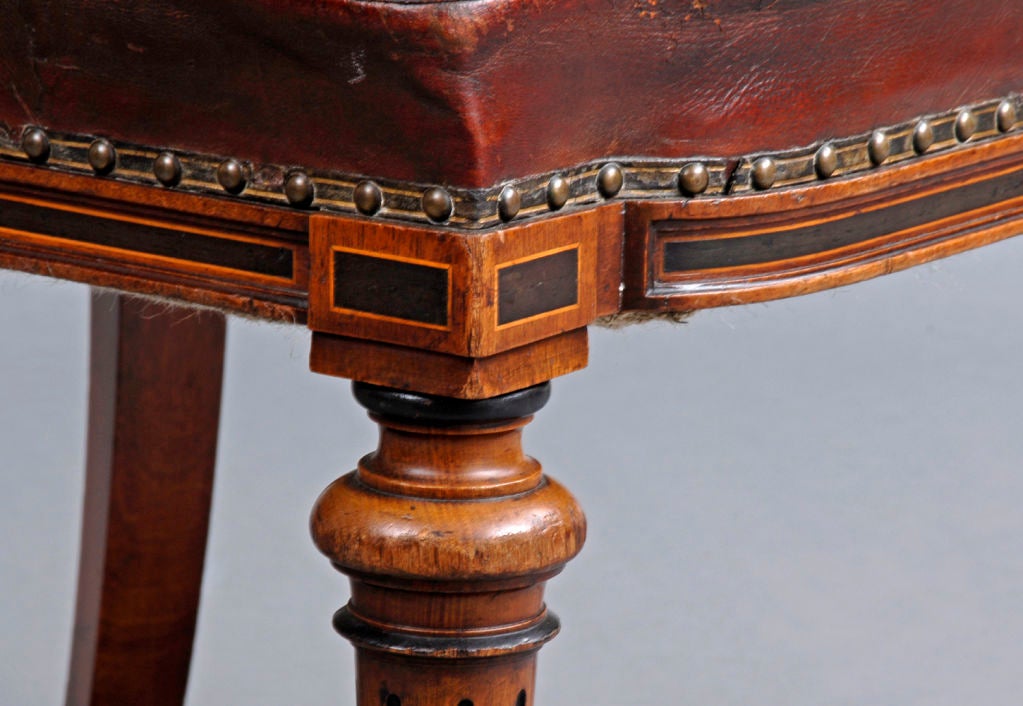 English Victorian Oak Desk Chair 4
