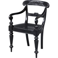 Anglo-Indian Ebony Armchair