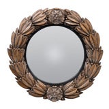 English Laurel Leaf Wreath Mirror