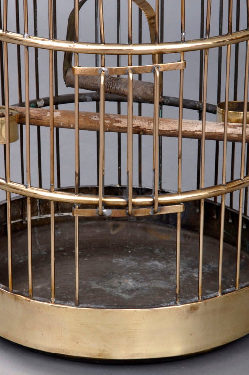 19th Century English Brass Bird Cage