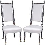English Pair Bobbin Side Chairs