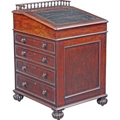 English Late Regency Period Davenport Desk