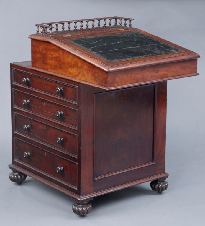 English Late Regency Period Davenport Desk For Sale At 1stdibs