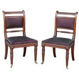 English Pair Regency Side Chairs