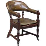 Antique Victorian Desk Armchair