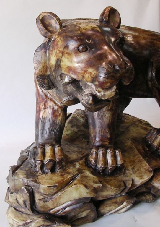 Unique sculpture of a Tiger.