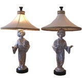 Pair of Geisha Lamps