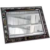 Vintage Hand Painted Chinese Motif Mirror