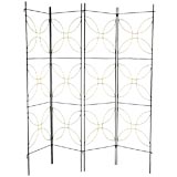 Open Form Wrought Iron Folding Room Divider